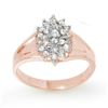 0.25 CTW Certified VS/SI Diamond Ring 18K Rose Gold - REF-41K3W - 13393