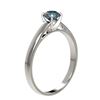 Image 4 : 0.54 CTW Certified Intense Blue SI Diamond Solitaire Engagement Ring 10K White Gold - REF-50W3F - 36