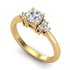 Image 1 : 0.75 CTW VS/SI Diamond Ring 18K Yellow Gold - REF-131W3F - 36934