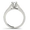 Image 4 : 0.92 CTW Certified VS/SI Diamond Solitaire 2Pc Set 14K White & Rose Gold - REF-138W2F - 31660