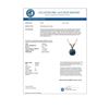 Image 3 : 0.53 CTW Certified Intense Blue SI Diamond Solitaire Necklace 10K Rose Gold - REF-51X2T - 36729
