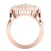 Image 4 : 2.03 CTW VS/SI Diamond Solitaire Art Deco Ring 18K Rose Gold - REF-327W3F - 37080