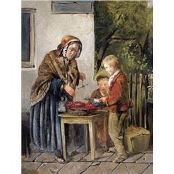 Henry Benjamin Roberts , The cherry seller , 1831-1915 ,  , British School