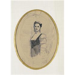 Félicien Rops , Jonge vrouw , 1833-1898 ,  , Belgian School