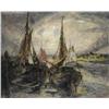 Image 1 : Leo Spanoghe , Boten en sloepen op de Schelde , 1874-1955 ,  , Belgian School