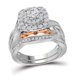 1.01 CTW Diamond Bellissimo Bridal Ring 14k White Gold - REF-161N2F