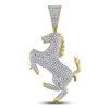 Image 1 : 1.07 CTW Diamond Pendant 10KT Yellow Gold - REF-112F3H