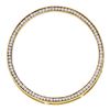 Image 1 : 0.50 CTW Diamond Circle Outline Pendant 14KT Yellow Gold - REF-41W9K