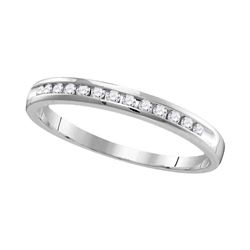 0.27 CTW Diamond Wedding Ring 14KT White Gold - REF-30M2H