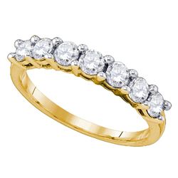 1.02 CTW Diamond Wedding Ring 10KT Yellow Gold - REF-97Y4X
