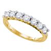 Image 1 : 1.02 CTW Diamond Wedding Ring 10KT Yellow Gold - REF-97Y4X
