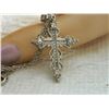 Image 3 : NECKLACE - RHINESTONE CROSS WITH CHAIN