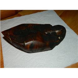 NEW HAND CRAFTED BURL TRINKET BOX - DUCK DESIGN - PULL HEAD TO REVEAL BOX