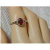 Image 7 : **** FEATURE ITEM **** RING - 1 CARAT RUBY & DIAMOND IN 10KT SOLID WHITE GOLD - INCLUDES CERTIFICATE