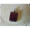 Image 5 : **** FEATURE ITEM **** PENDANT - 4.39 CT RUBY IN 10KT SOLID WHTIE GOLD - INCLUDES CERTIFICATE $800