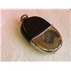 Image 2 : **** ESTATE FEATURE **** FLASK - JAMES DIXON & SON NICKEL PLATED, LEATHER - GLASS INTERIOR