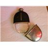 Image 5 : **** ESTATE FEATURE **** FLASK - JAMES DIXON & SON NICKEL PLATED, LEATHER - GLASS INTERIOR