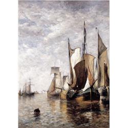 Paul-Jean Clays , Aangemeerde zeilschepen , 1817-1900 ,  , Belgian School