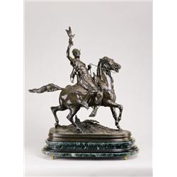 Pierre-Jules Mène , Fauconnier Arabe à cheval , 1810-1879 ,  , French School