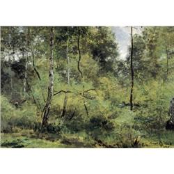 César De Cock , Bosgezicht (1868) , 1823-1904 ,  , Belgian School