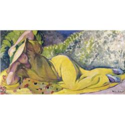 Jean Vanden Eeckhoudt , Femme couchée (1912) , 1875-1946 ,  , Belgian School