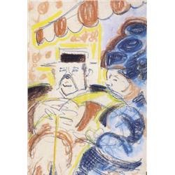 Jules Schmalzigaug , Bourgeois - Stadsleven (ca. 1914-1917) , 1882-1917 ,  , Belgian School