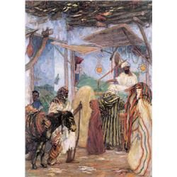 François Pycke , Marchand d'herbes à Marrakech (1924) , 1890-1960 ,  , Belgian School