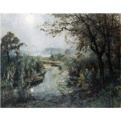 Pieter Gorus , Kreek aan de Schelde te Zele (1926) , 1881-1941 ,  , Belgian School