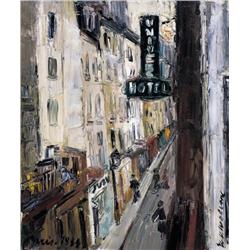 Henri Victor Wolvens , Rue Grégoire de Tours (Paris) (1934) , 1896-1977 ,  , Belgian School