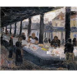 Henri Victor Wolvens , De vismarkt (1931) , 1896-1977 ,  , Belgian School