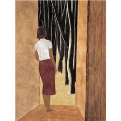 Léon Spilliaert , De open deur - La porte ouverte (1938) , 1881-1946 ,  , Belgian School