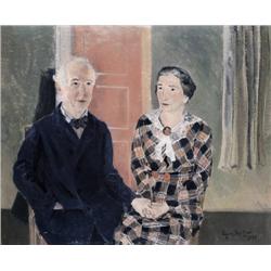 Edgard Tytgat , Tytgat en Maria - Dubbel portret - Double Portrait (1941) , 1879-1957 ,  , Belgian S