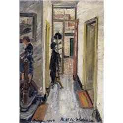 Henri Victor Wolvens , De kapstok - Le portemanteau (1940) , 1896-1977 ,  , Belgian School