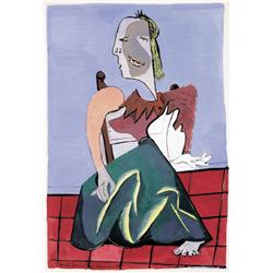 René Guiette , Zonder titel (Femme cubiste) (1941) , 1893-1976 ,  , Belgian School