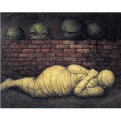 Jef Van Tuerenhout , De mummie (1966) , 1926- ,  , Belgian School