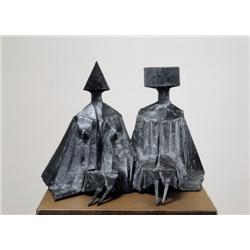 Lynn Chadwick , Sitting couple (Nr. 667) (1973) , 1914-2003 ,  , British School