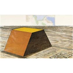 Javacheff Christo , Abu Dhabi Mastaba (Project for United Arab Emirates, near Al'Ayn's University) (