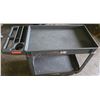 Image 2 : Heavy Duty Plastic Rolling Utility Cart 40" x 17" x 33.5" H