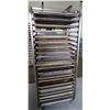 Image 2 : Large Speed Rack 28" x 36" x 68" H with Approx 40 Full Size Sheet Pans 26" x 18"W