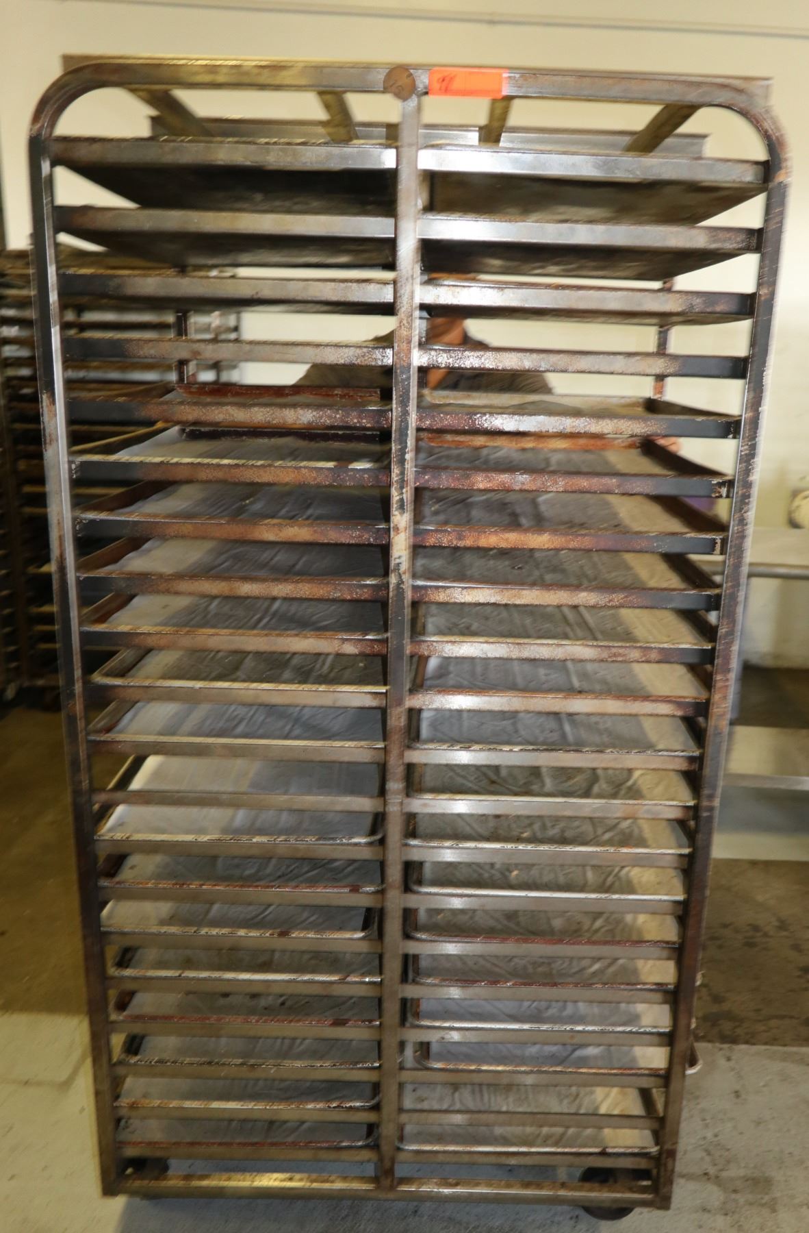 Large Speed Rack with Approx 40 Full Size Sheet Pans