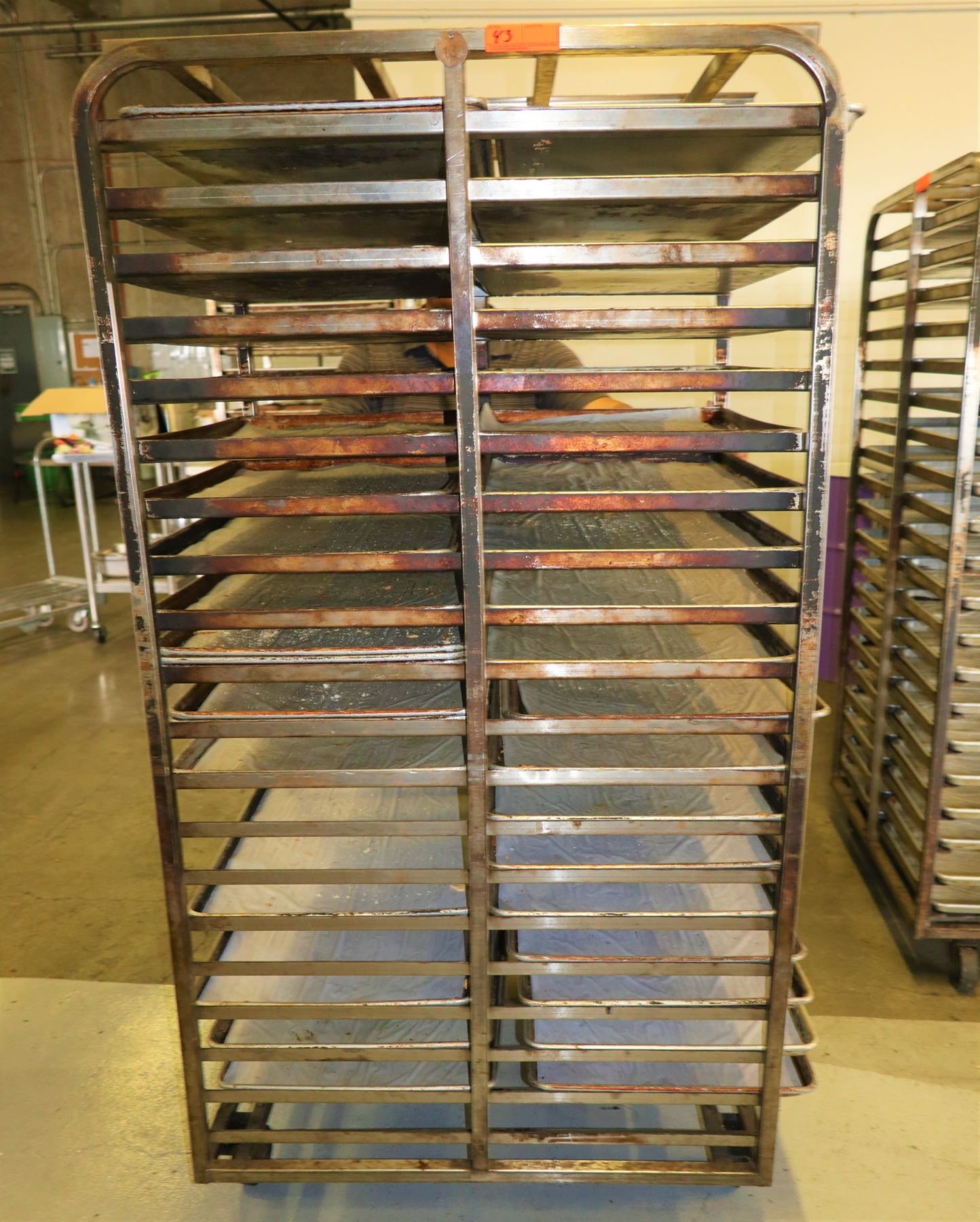 Large Speed Rack w/ Sheet Pans - Oahu Auctions