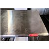 Image 2 : Trinity Stainless Steel Rolling Prep Table (contents of shelf not included)