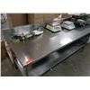 Image 2 : Extra Long Stainless Steel Prep Table w/ Backsplash & Undershelf 236" x 30" x 32.5" H