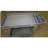 Image 2 : Heavy Duty Plastic Rolling Utility Cart 40" x 17" x 33" H