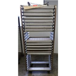 Speed Rack 28.5" x 18" x 68" H & Approx 50 Full Size Sheet Pans