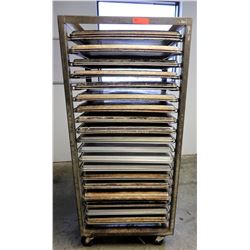 Speed Rack 26.5" 18" x 65" H & Approx 39 Full Size Sheet Pans