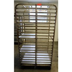 Large Speed Rack 28" x 36" x 68" H & Approx 4 Full Size Sheet Pans