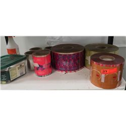 Various Items: Approx 7 Spools of Decorative Packing Materials