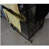 Image 2 : Black Metal Wire Rolling Shelving Unit / Rack 20" x 18.5" x 50.5" H