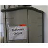 Image 2 : Plastic Storage Cabinet with Contents (Cleaning Supplies) 30" x 24" x 72" H